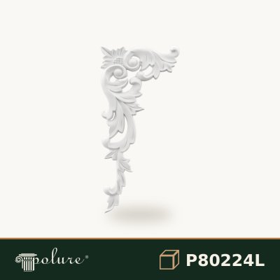 Ornament Decorativ de Colț din Poliuretan 50x24 cm