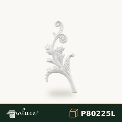 Ornament Decorativ Poliuretan 36x17 cm cu Frunze de Acant