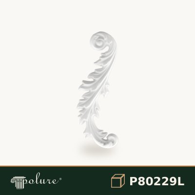 Ornament Decorativ din Poliuretan 23x8 cm cu Motif Clasic