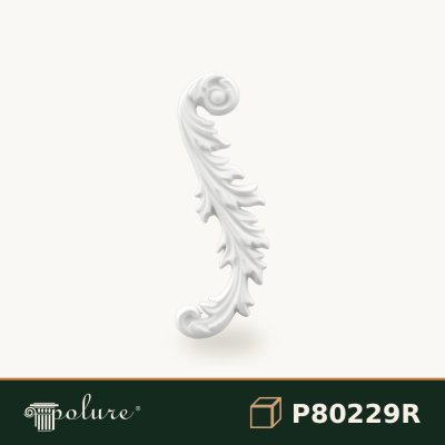 Ornament Decorativ din Poliuretan Model Frunze 23x8 cm