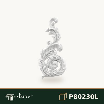 Ornament Decorativ Poliuretan 32x15 cm Motive Vegetale