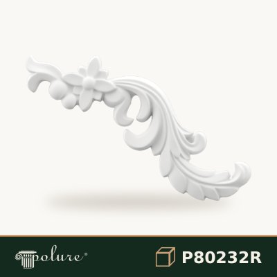 Ornament Poliuretan Dreapta 22x34 cm Model Floral