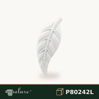 Ornament Decorativ Frunză din Poliuretan 11x4x2 cm