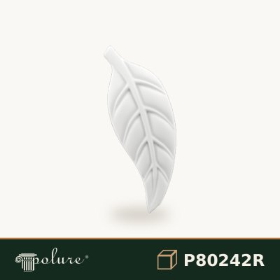 Ornament Decorativ Poliuretan Motiv Frunză 11x4 cm