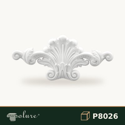 Element Decorativ Poliuretan 22x49 cm cu Frunze de Acant