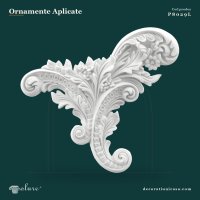 Ornament Decorativ din Poliuretan cu Relief Floral 28x30 cm
