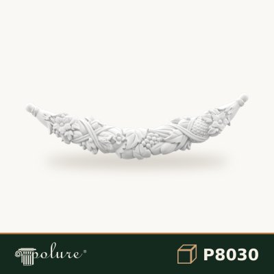 Ornament Feston Ghirlandă din Poliuretan 19x70 cm