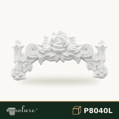Ornament Decorativ din Poliuretan cu Trandafir 32x60 cm