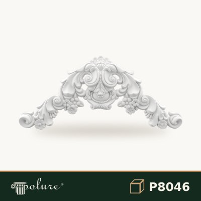Ornament Decorativ Fronton din Poliuretan 36x81 cm