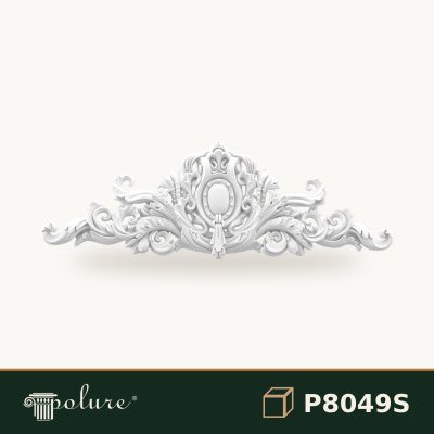 Fronton Decorativ Sculptat 3x60x20 cm din Poliuretan