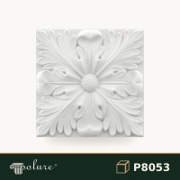 Aplică Decorativă Pătrată din Poliuretan 20x20 cm