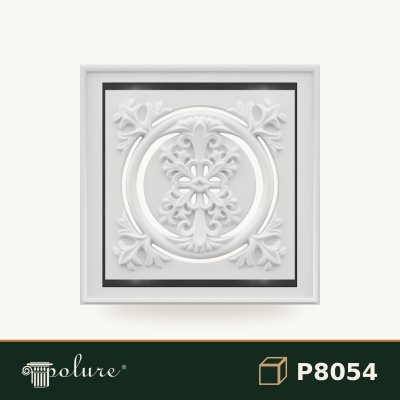 Element Decorativ Pătrat din Poliuretan 24x24 cm