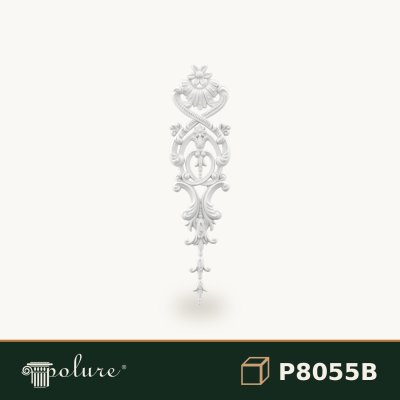 Ornament decorativ vertical din poliuretan 43x12 cm