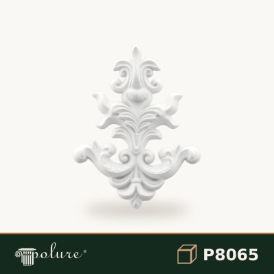 Element Decorativ din Poliuretan 31 cm cu Frunze de Acant