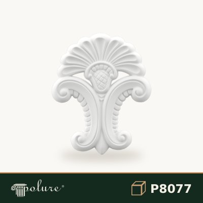 Ornament Decorativ Poliuretan 25x20 cm Model Scoică