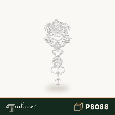 Ornament Decorativ din Poliuretan 120x49 cm cu Frunze de Acant