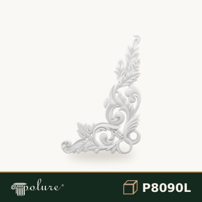 Ornament Decorativ de Colț din Poliuretan 101x67 cm