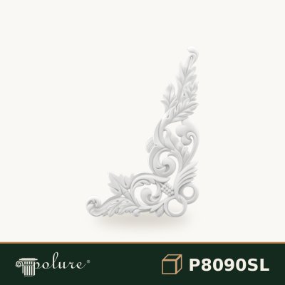 Ornament Decorativ de Colț din Poliuretan 61x41 cm