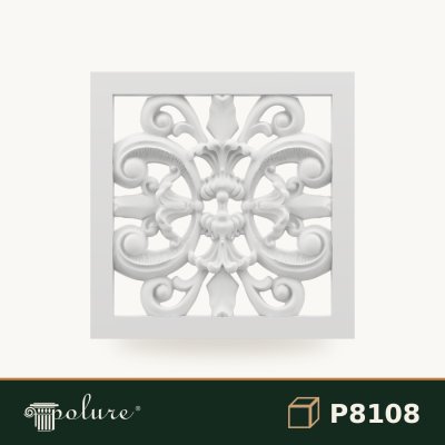 Ornament Decorativ din Poliuretan Pătrat 36x36 cm