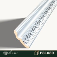 Cornișă Decorativă din Poliuretan cu Model P81089 10x10 cm