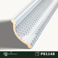 Cornișă Decorativă Poliuretan cu Model Relief 17x16 cm