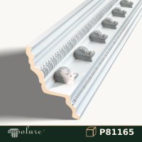 Cornișă Decorativă din Poliuretan 18x19 cm cu Model P81165