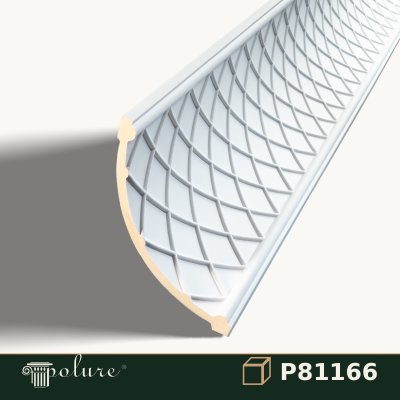 Cornișă Decorativă din Poliuretan 20x20 cm Model Romburi