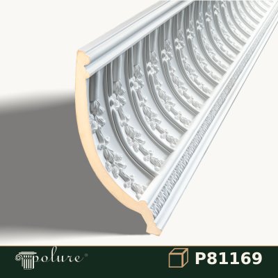 Cornișă Decorativă din Poliuretan cu Model 20x30 cm P81169