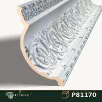 Cornișă Decorativă din Poliuretan cu Model Relief 39x32 cm
