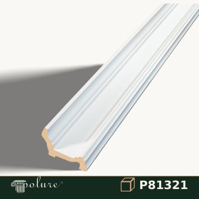 Cornișă Simplă din Poliuretan pentru Tavan 5x10 cm