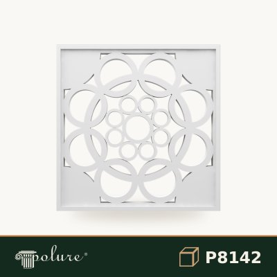 Panel Decorativ Decupat din Poliuretan 57x57x4 cm