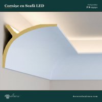 Profil Scafă Poliuretan pentru Lumină Indirectă 14x11 cm