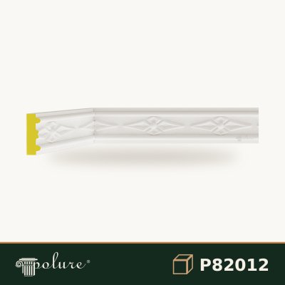 Baghetă Decorativă din Poliuretan cu Model Geometric 5 cm