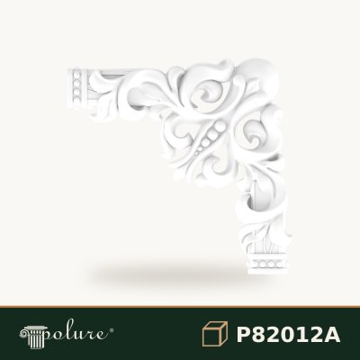 Colțar Decorativ Poliuretan 28x28 cm cu Relief Clasic