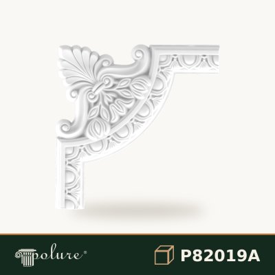 Colțar Decorativ din Poliuretan cu Model 28x28 cm
