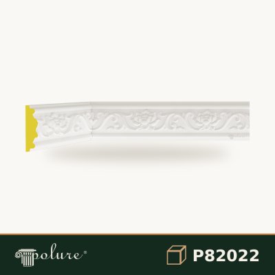 Baghetă Decorativă cu Relief din Poliuretan 2x6 cm