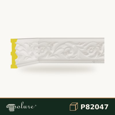 Brâu Decorativ din Poliuretan cu Model Sculptat 9 cm