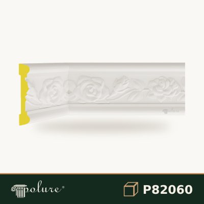 Brâu Decorativ din Poliuretan 10 cm Cu Model Trandafiri