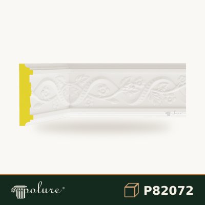 Brâu Decorativ din Poliuretan cu Model Floral 11 cm