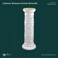 Coloană Scurtă din Poliuretan 35x35x95 cm cu Model Sculptat