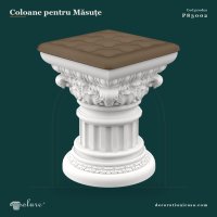 Coloană Suport din Poliuretan Bază Masă de Cafea 40x52 cm