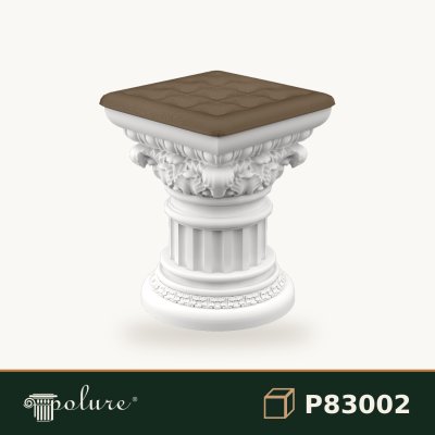Coloană Suport din Poliuretan Bază Masă de Cafea 40x52 cm