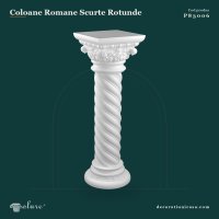 Coloană Scurtă Romană din Poliuretan Răsucită 35x107 cm