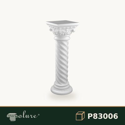 Coloană Scurtă Romană din Poliuretan Răsucită 35x107 cm