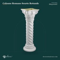 Coloană Scurtă din Poliuretan 35x107 cm Model Răsucit
