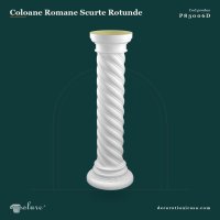Coloană Romană Răsucită din Poliuretan 35x107 cm