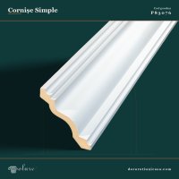 Cornișă Simplă din Poliuretan 11x13 cm pentru Tavan
