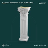 Coloană Scurtă Romană din Poliuretan 36x36x107 cm P84005C