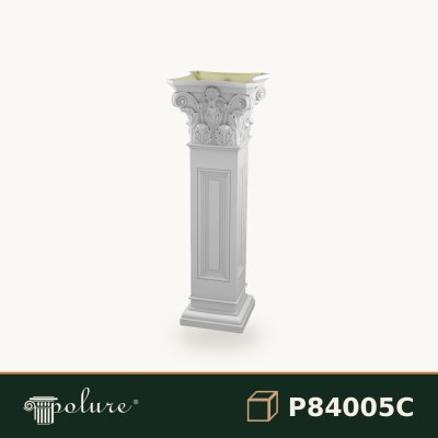Coloană Scurtă Romană din Poliuretan 36x36x107 cm P84005C
