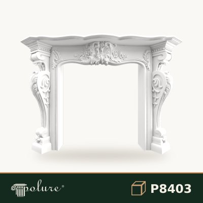 Șemineu Decorativ din Poliuretan Clasic 145x105 cm
